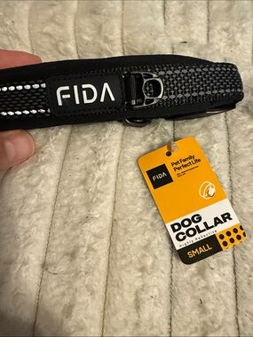Small Reflective Dog Collar - Black